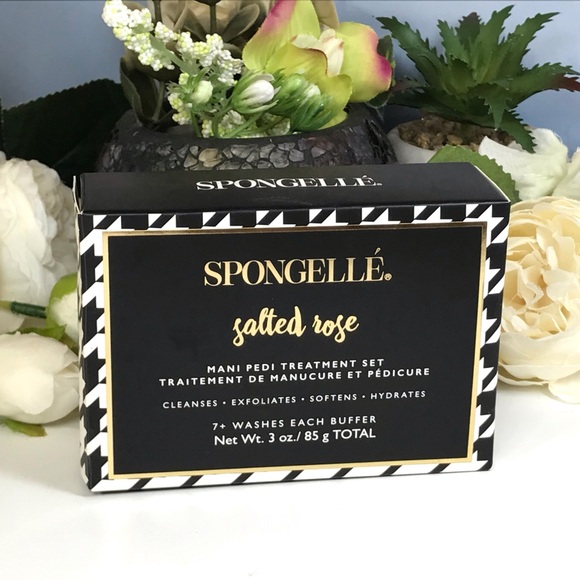 SPONGELLE Mani Pedi Set in Salted Rose Nail buffers for hands & feet! *BNIB - Picture 2 of 9
